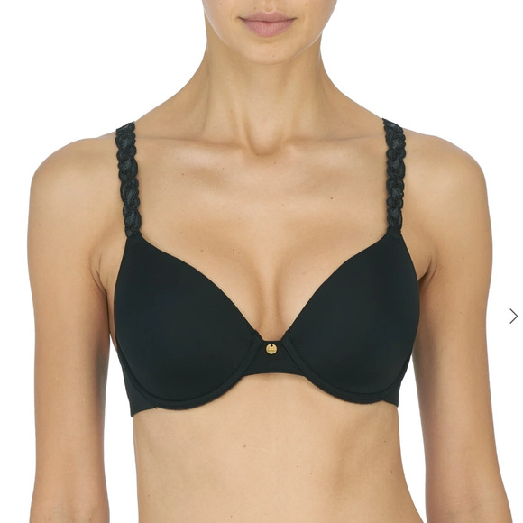 Natori Body Doubles Bra Full Coverage Contour Black Lace 736037 Sz 40D - Picture 1 of 10